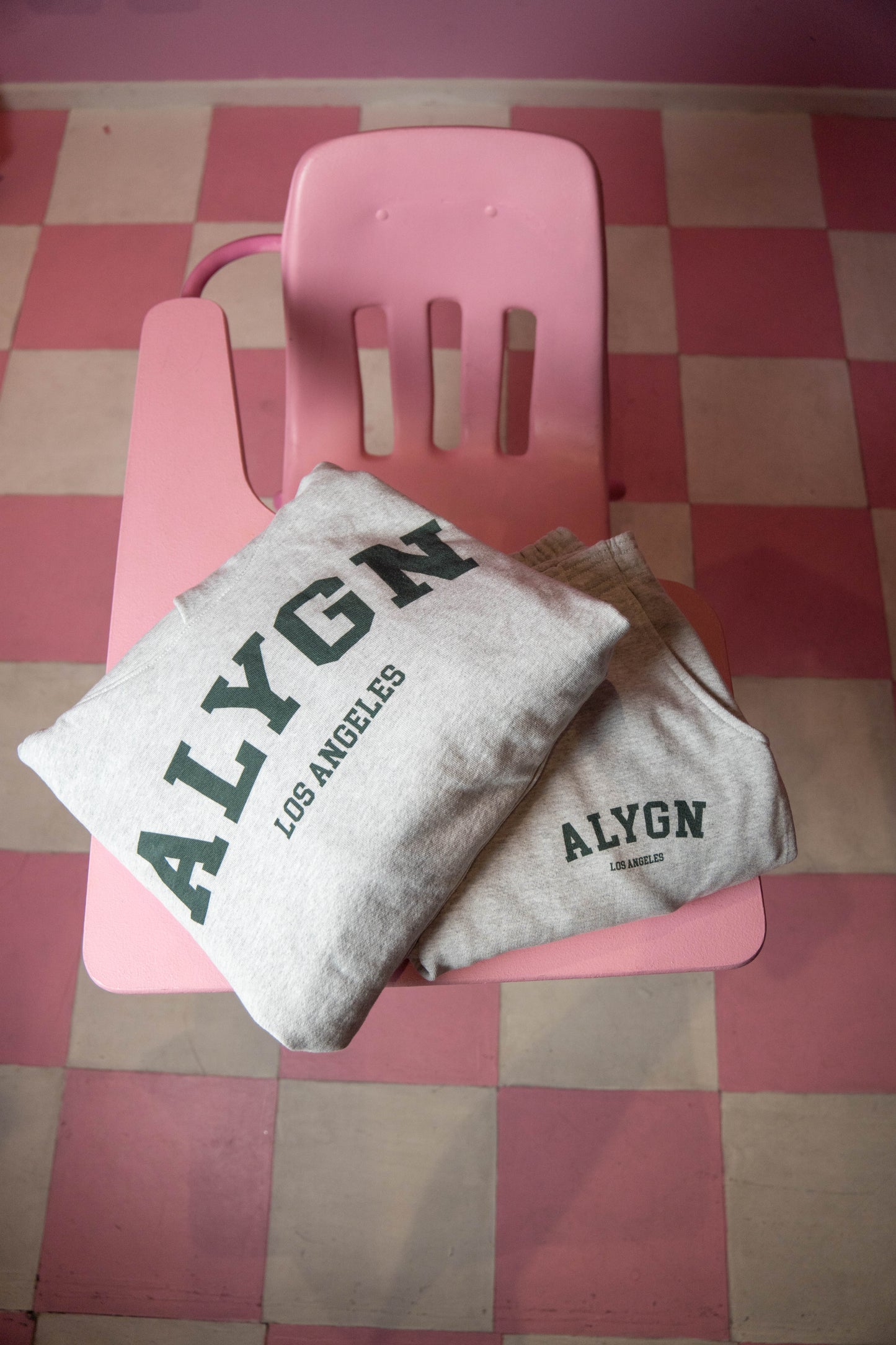 Ash Grey Oversized College Hoodie
