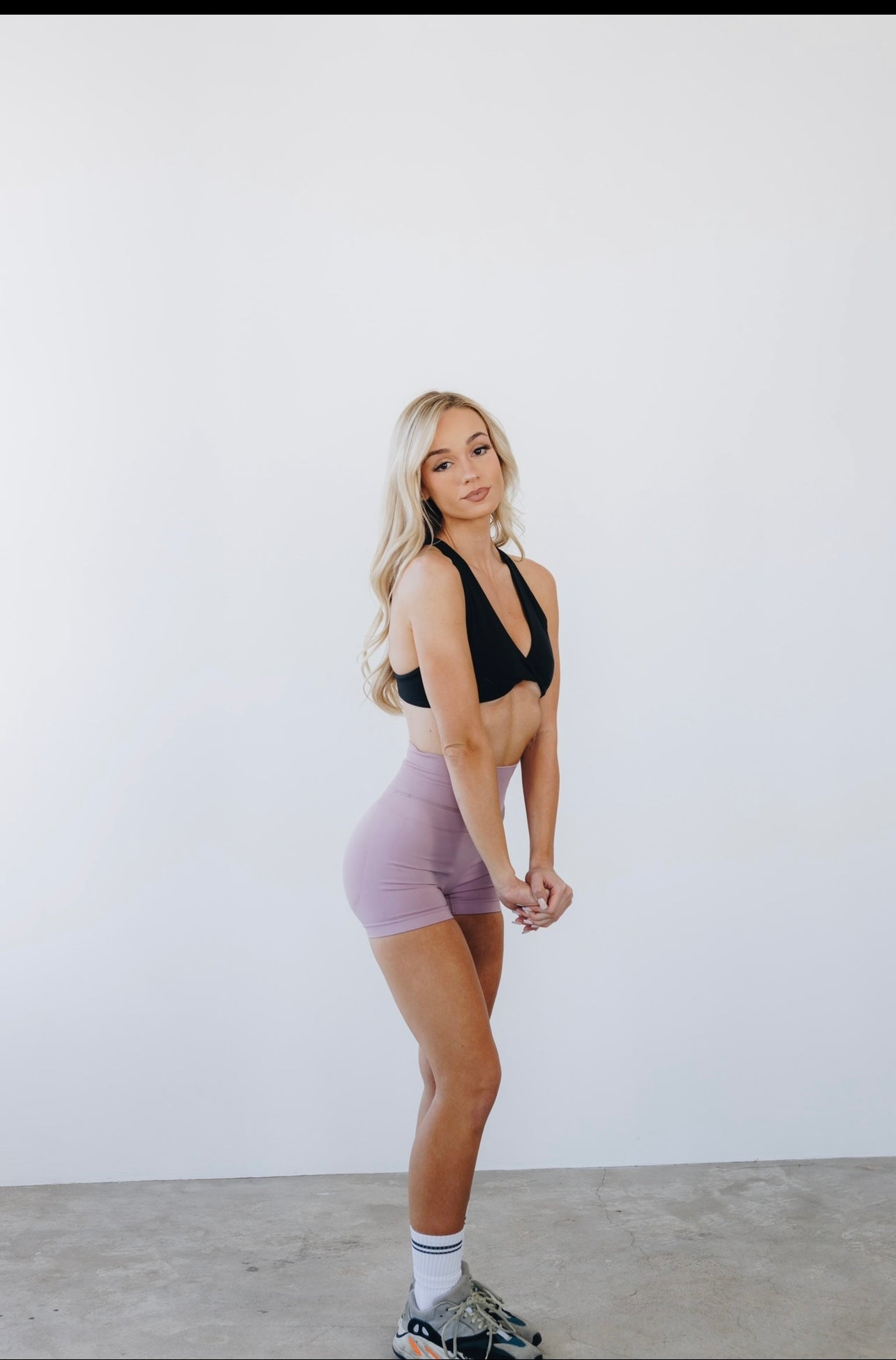 Scrunch Shorts (Mauve Pink)