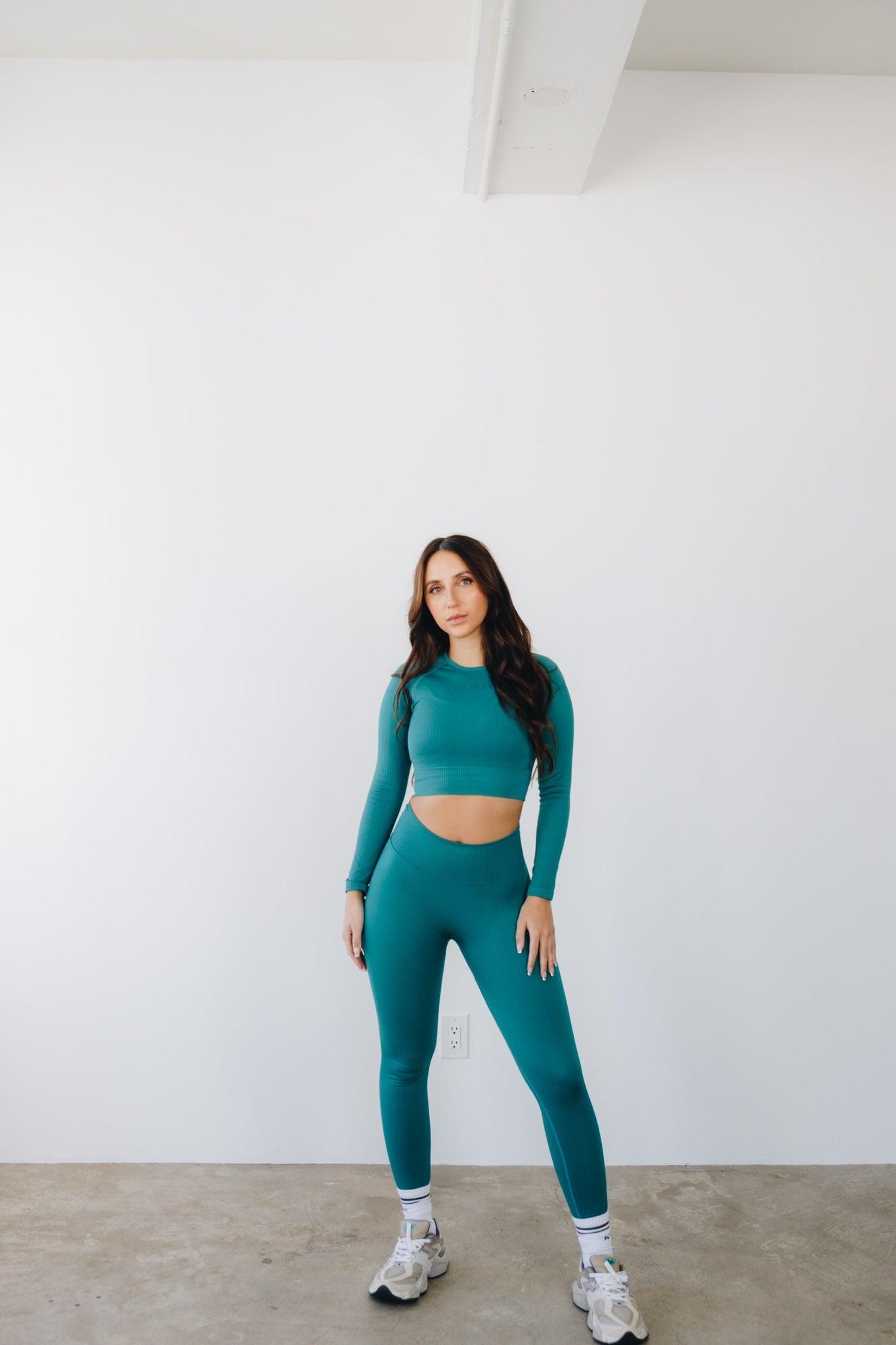 Emerald Ribbed Longsleeve - ALYGN